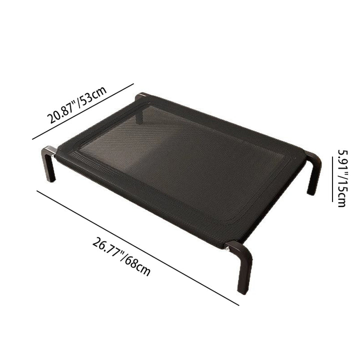 Modern Minimalist Nylon Iron Rectangular Dog Bed For Living Room &amp; Bedroom