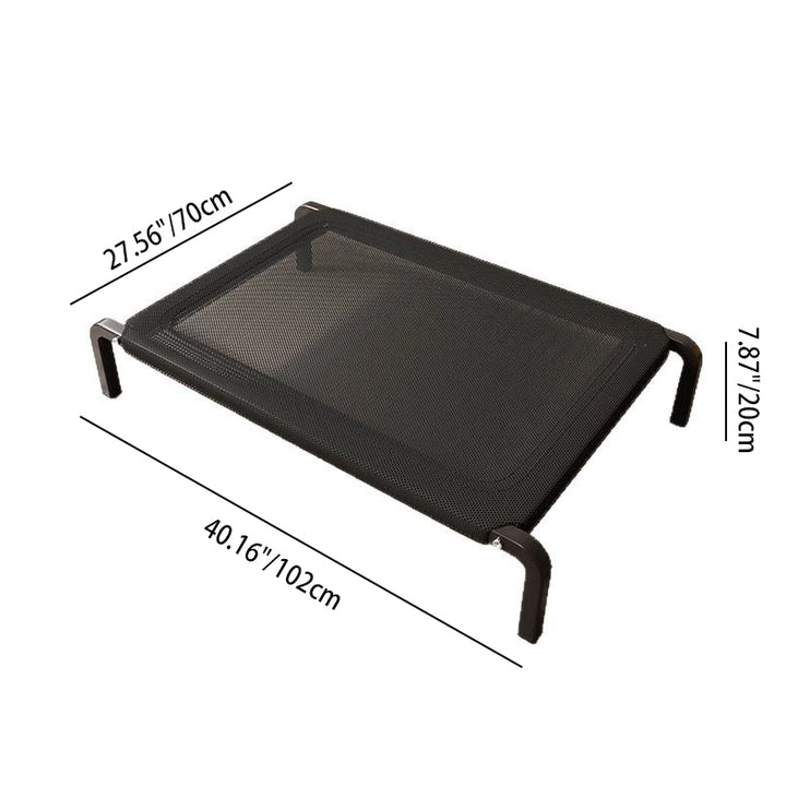 Modern Minimalist Nylon Iron Rectangular Dog Bed For Living Room &amp; Bedroom