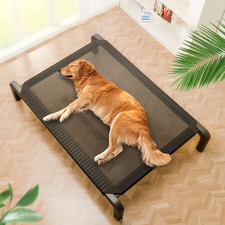 Modern Minimalist Nylon Iron Rectangular Dog Bed For Living Room &amp; Bedroom