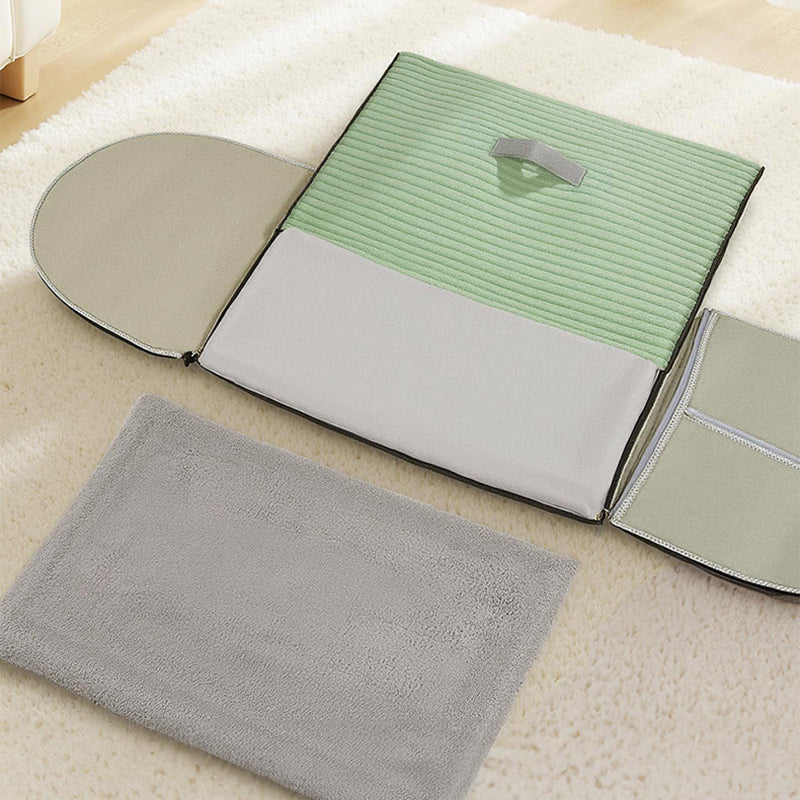 Cama para gato plegable con arco, de terciopelo minimalista moderno, esponja y algodón PP, para sala de estar y dormitorio 