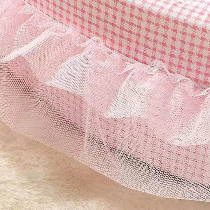 Modernes minimalistisches ovales Katzenbett aus Polyester und Schwamm für Wohnzimmer &amp; Schlafzimmer 