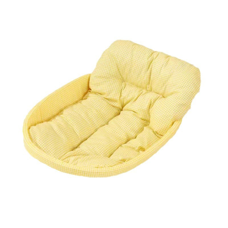 Modernes minimalistisches ovales Katzenbett aus Polyester und Schwamm für Wohnzimmer &amp; Schlafzimmer 
