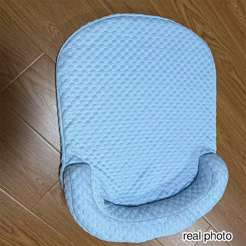 Cama ovalada para perro de esponja de seda helada, algodón PP y estilo minimalista moderno para sala de estar y dormitorio 