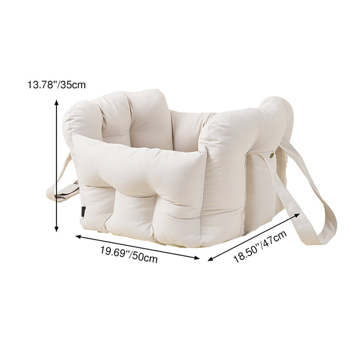 Cama portátil rectangular para perro, moderna, minimalista, fresca, de seda, algodón, PP, para coche, para exteriores y hogar 