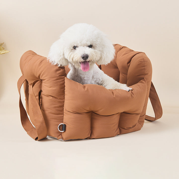 Cama portátil rectangular para perro, moderna, minimalista, fresca, de seda, algodón, PP, para coche, para exteriores y hogar 