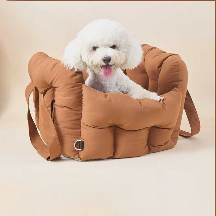 Modern Minimalist Cool Silk Cotton PP Cotton Rectangular Portable Car Dog Bed For Outdoor &amp; Home