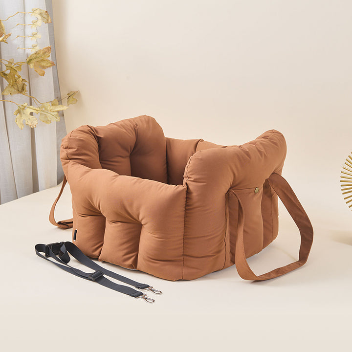 Cama portátil rectangular para perro, moderna, minimalista, fresca, de seda, algodón, PP, para coche, para exteriores y hogar 