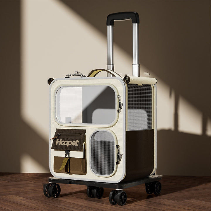 Modern Minimalist Canvas PP Rectangular Movable Removable Cat Travel Carrier Cat Bed For Outdoor