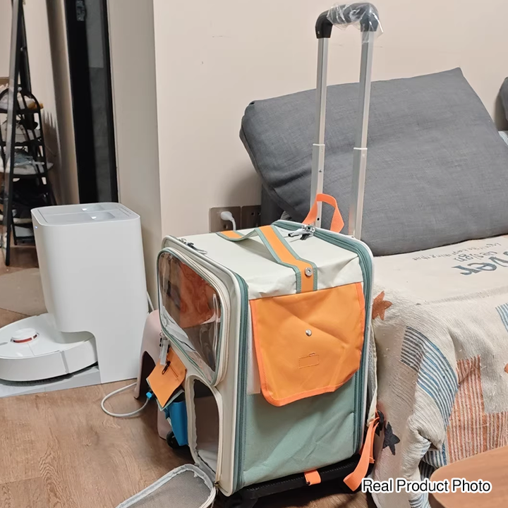 Modern Minimalist Canvas PP Rectangular Movable Removable Cat Travel Carrier Cat Bed For Outdoor