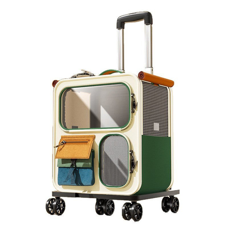 Modern Minimalist Canvas PP Rectangular Movable Removable Cat Travel Carrier Cat Bed For Outdoor