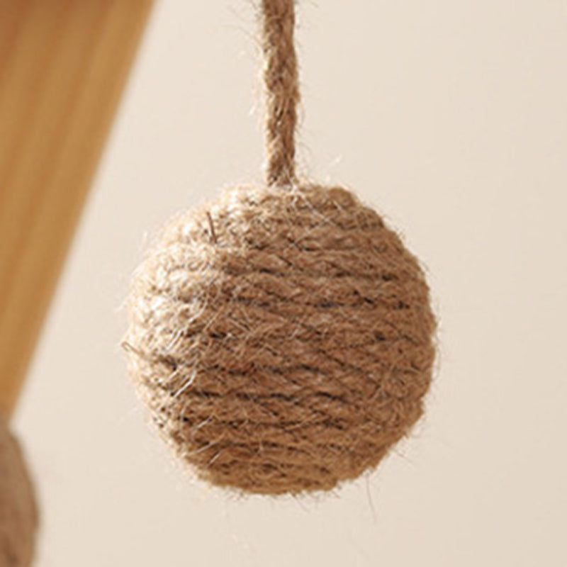 Moderner minimalistischer Katzenbaum &amp; Katzenwohnungen aus MDF, Baumwoll-Leinen und Jute in Dreiecksform mit 1 Hängematte und 2 Kratzpfosten für das Wohnzimmer 