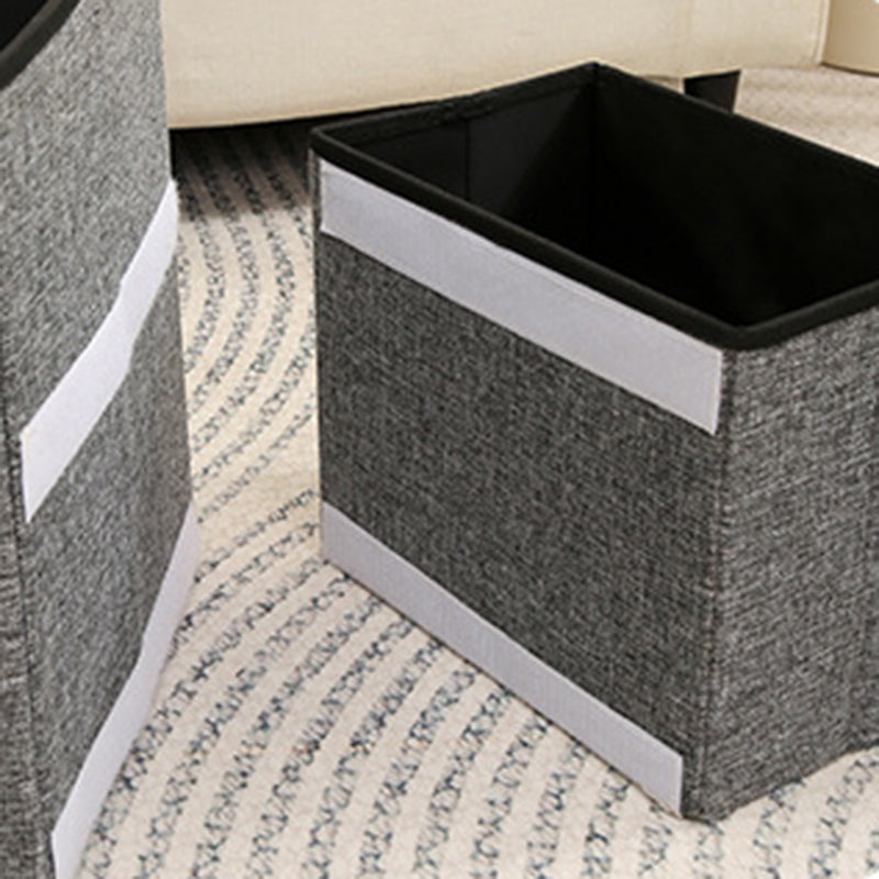 Modern Minimalist Linen Oxford Fabric Lamb Fleece MDF Rectangular Foldable Removable Dog Bed Pet Stair &amp; Storage For Living Room &amp; Bedroom