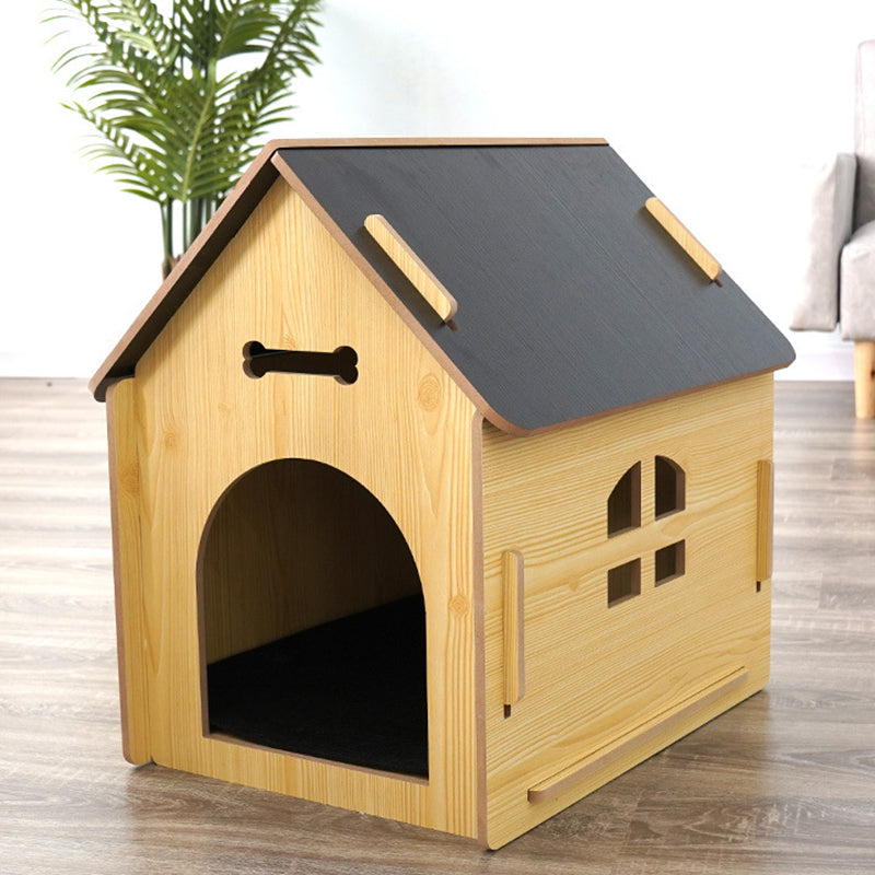 Modern Minimalist MDF House-shaped Dog Bed For Living Room &amp; Bedroom