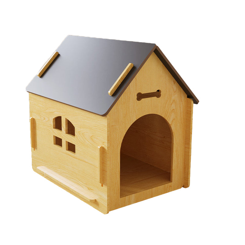 Modern Minimalist MDF House-shaped Dog Bed For Living Room &amp; Bedroom