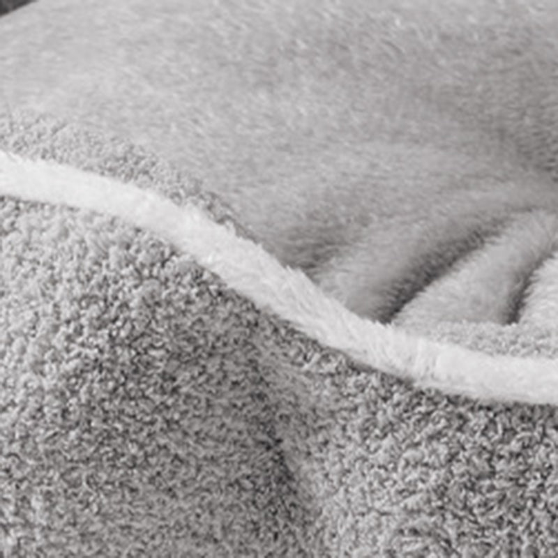 Modern Minimalist Polar Fleece Cloud Fleece PP Cotton Oval Dog Bed For Living Room &amp; Bedroom