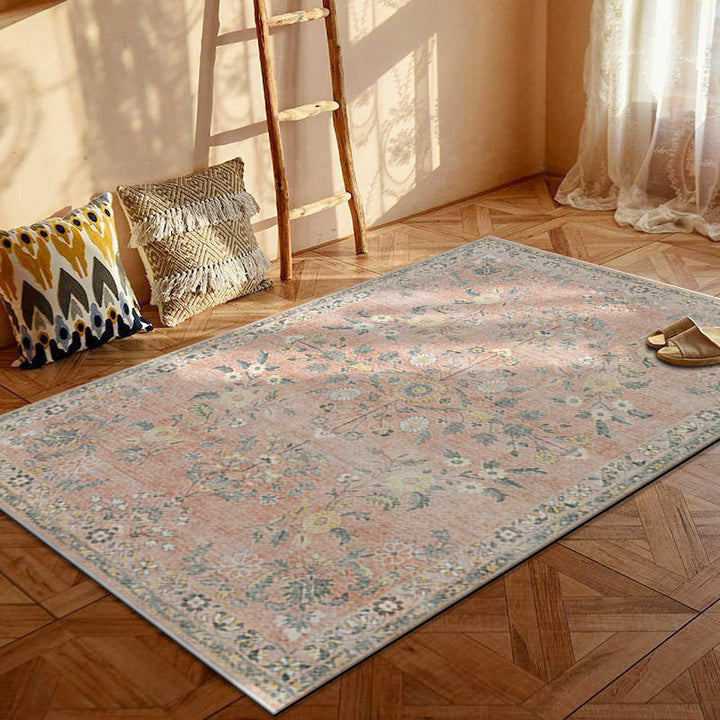 Zeitgenössischer, kreativer, rechteckiger, rutschfester, bedruckter Teppich aus Polyester-Samt-Vliesstoff für das Wohnzimmer 