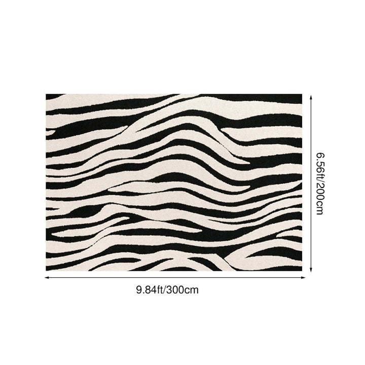 Modern Minimalist Rectangular Polypropylene Dotted Plastic Cotton Linen Non-Slip Printed Rug For Living Room