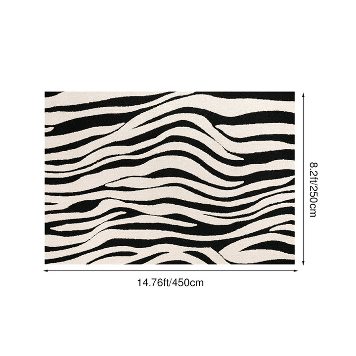 Modern Minimalist Rectangular Polypropylene Dotted Plastic Cotton Linen Non-Slip Printed Rug For Living Room