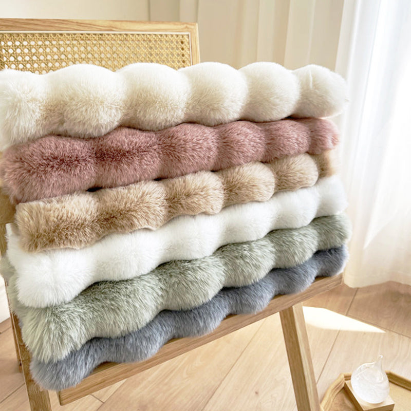 Contemporary Scandinavian Round Polyester Fiber Dotted Plastic Fabric High-Low Texture Non-Slip Rug For Living Room
