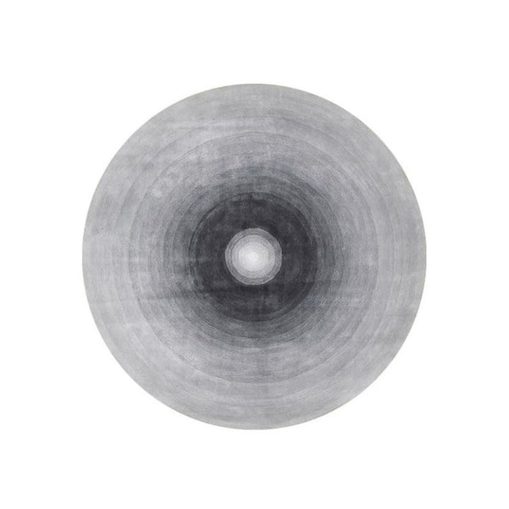 Tapis antidérapant pour salon en tissu plastique à pois en fibre de polyester ronde japonaise traditionnelle, imprimé en dégradé 