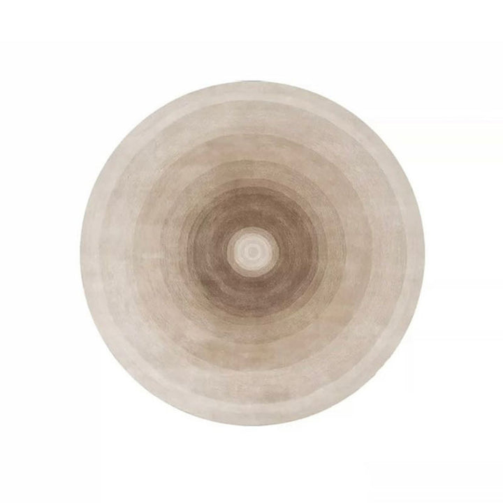 Tapis antidérapant pour salon en tissu plastique à pois en fibre de polyester ronde japonaise traditionnelle, imprimé en dégradé 