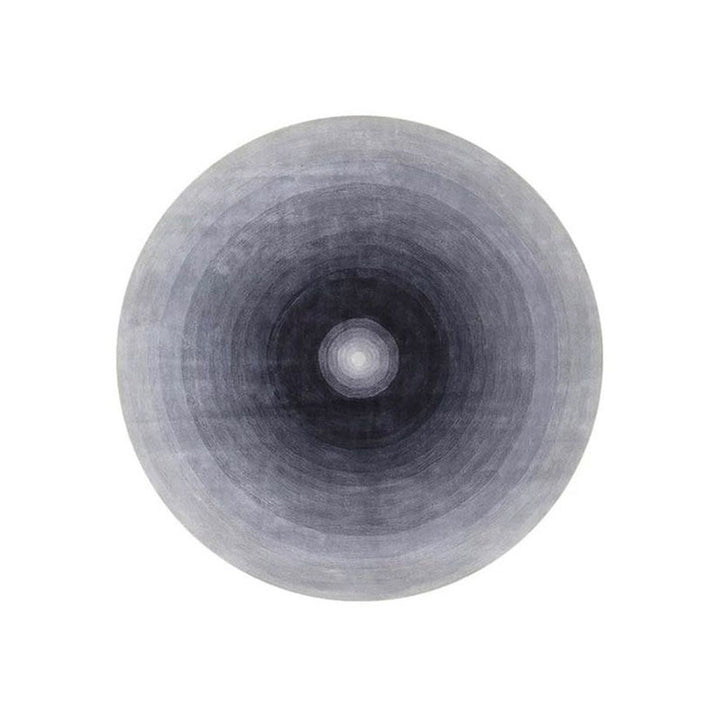 Tapis antidérapant pour salon en tissu plastique à pois en fibre de polyester ronde japonaise traditionnelle, imprimé en dégradé 