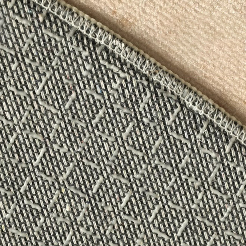 Traditional French Round Polyester Fiber Dotted Plastic Cotton-Linen Printed Non-Slip Rug For Living Room