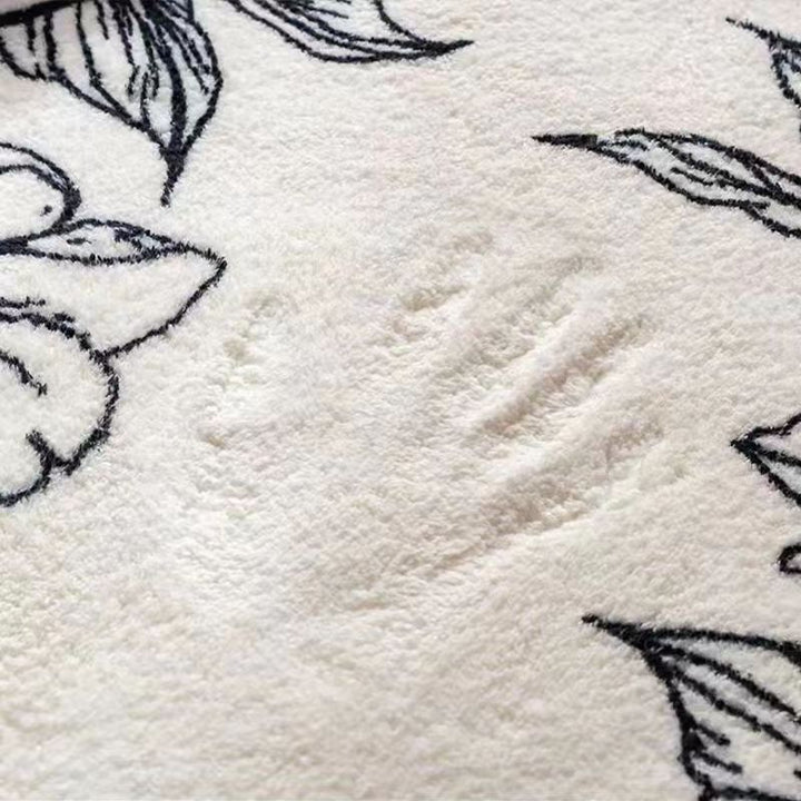 Traditioneller französischer runder Kunstkaschmir-Punktmuster-Kunststoffteppich mit rutschfester Druckgrafik für das Wohnzimmer 