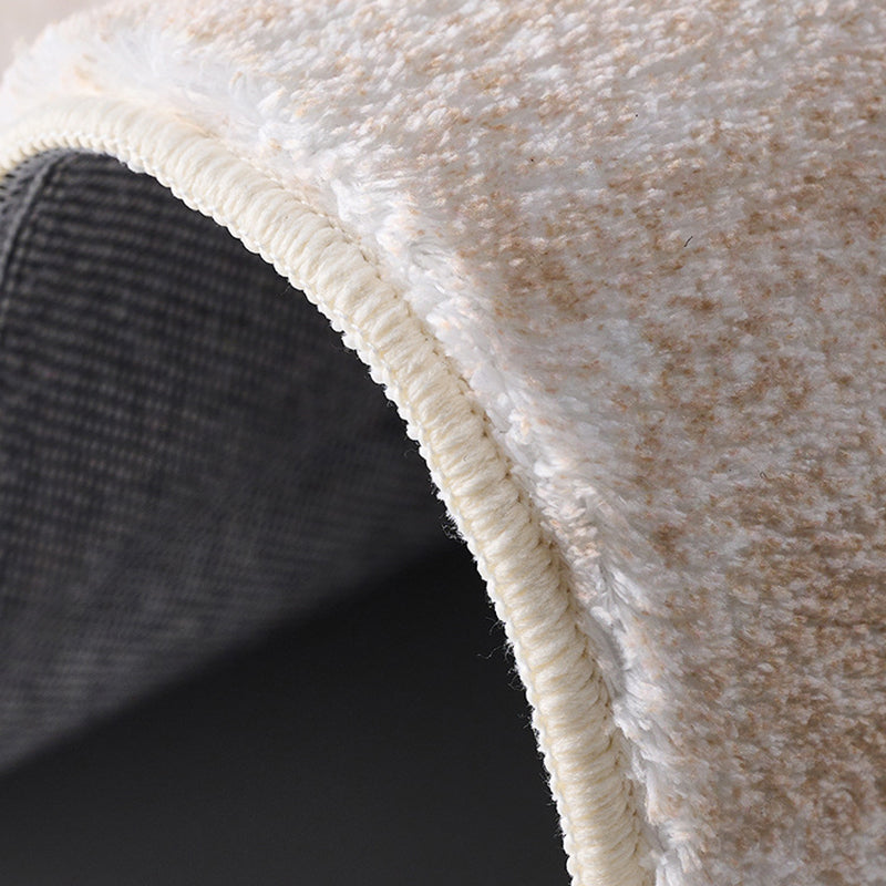 現代的なスカンジナビア風の長方形フェイクカシミヤドット柄プラスチック素材の滑り止めプリントラグ（リビングルーム用） 