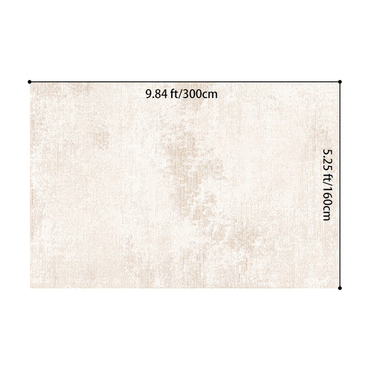 Contemporary Scandinavian Rectangular Polyester Fiber Cotton-Linen Non-Slip Printed Rug For Living Room