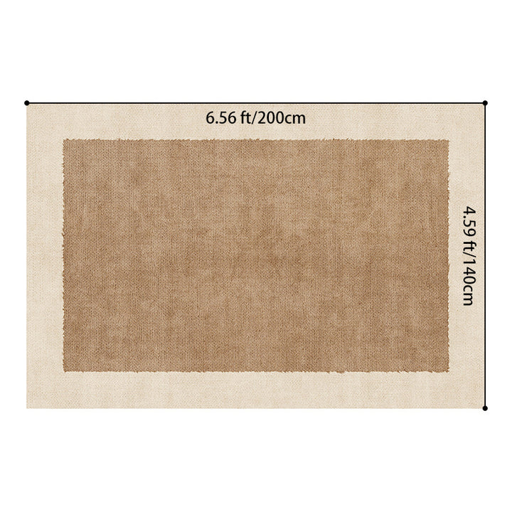 Traditional Vintage Rectangular Polyester Fiber Cotton Non-Slip Printed Rug For Living Room
