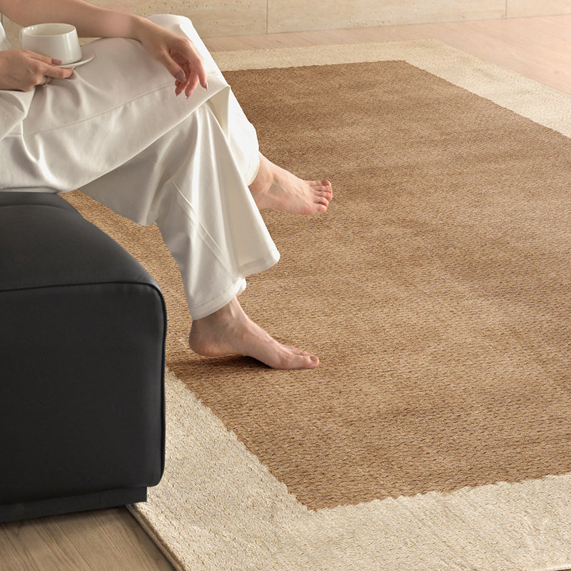 Tapis imprimé antidérapant rectangulaire en fibre de polyester et coton, style vintage traditionnel, pour salon 