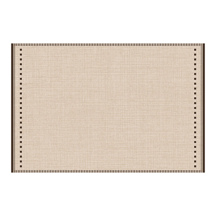 Contemporary Scandinavian Rectangular Faux Cashmere Cotton Non-Slip Printed Rug For Living Room