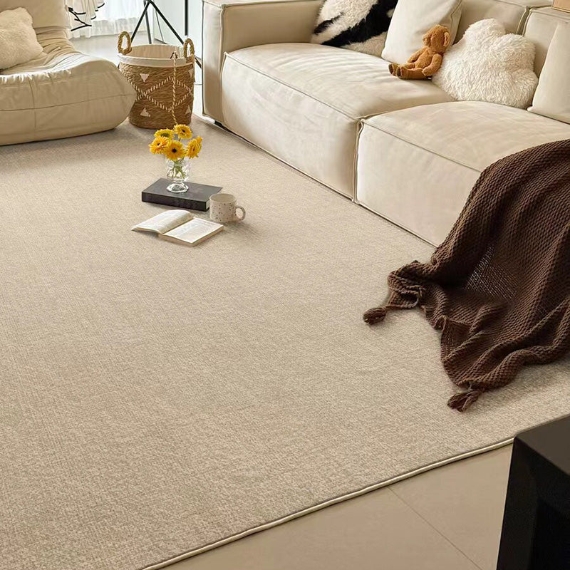 Contemporary Scandinavian Rectangular Faux Cashmere Cotton Non-Slip Printed Rug For Living Room