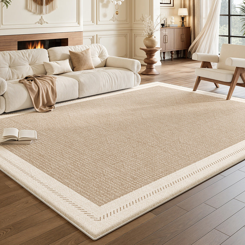 Contemporary Scandinavian Rectangular Faux Cashmere Cotton Non-Slip Printed Rug For Living Room