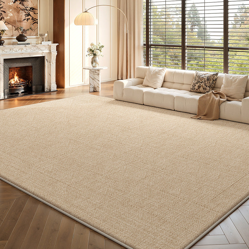 Contemporary Scandinavian Rectangular Faux Cashmere Cotton Non-Slip Printed Rug For Living Room