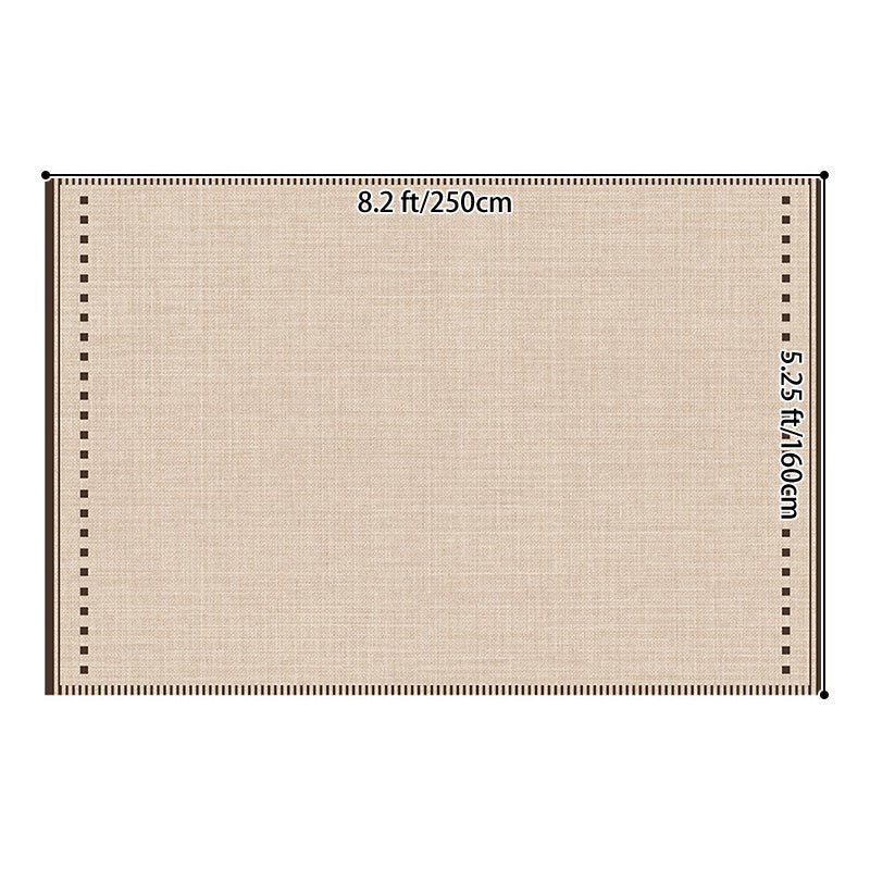 Contemporary Scandinavian Rectangular Faux Cashmere Cotton Non-Slip Printed Rug For Living Room