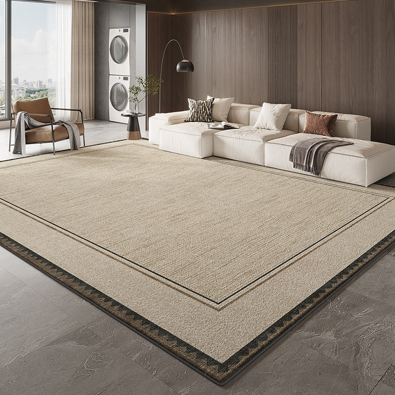 Tapis rectangulaire imprimé antidérapant en coton effet cachemire synthétique, style scandinave contemporain, pour salon 