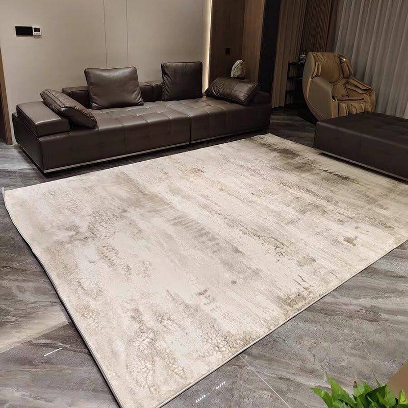 Traditioneller japanischer rechteckiger Teppich aus Polyester-Polypropylen-Mischung und Jute mit rutschfester High-Low-Struktur für das Wohnzimmer 
