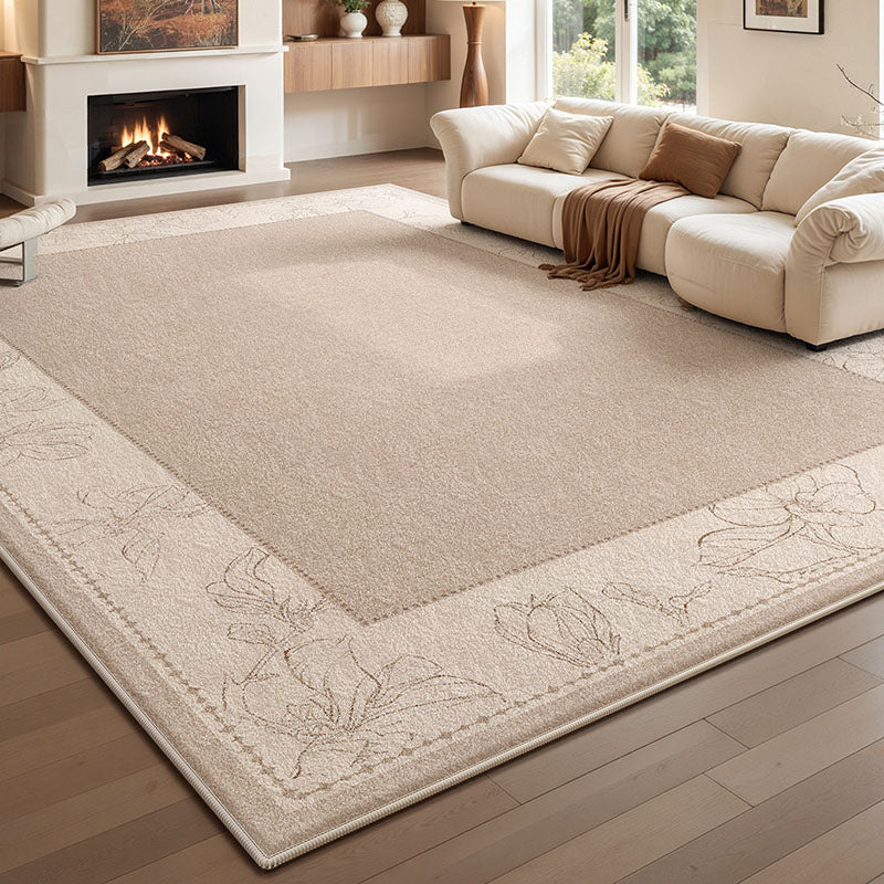 Alfombra antideslizante rectangular vintage tradicional de algodón con estampado de falso cachemira para sala de estar 