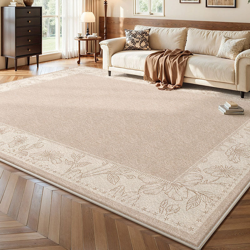 Alfombra antideslizante rectangular vintage tradicional de algodón con estampado de falso cachemira para sala de estar 