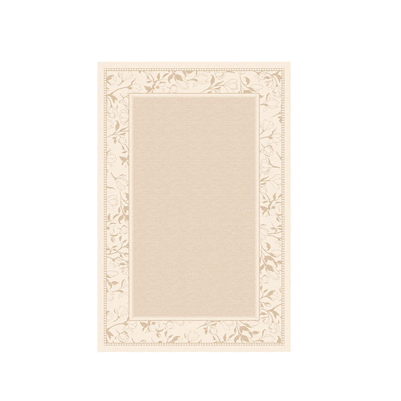 Alfombra antideslizante rectangular vintage tradicional de algodón con estampado de falso cachemira para sala de estar 