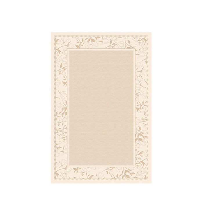 Alfombra antideslizante rectangular vintage tradicional de algodón con estampado de falso cachemira para sala de estar 