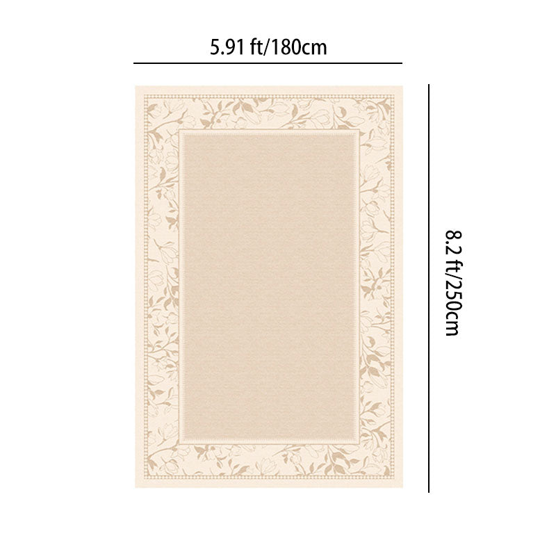Alfombra antideslizante rectangular vintage tradicional de algodón con estampado de falso cachemira para sala de estar 