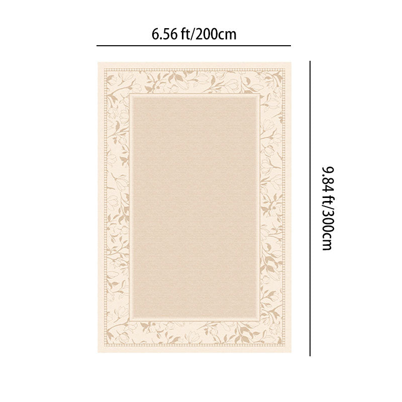 Alfombra antideslizante rectangular vintage tradicional de algodón con estampado de falso cachemira para sala de estar 