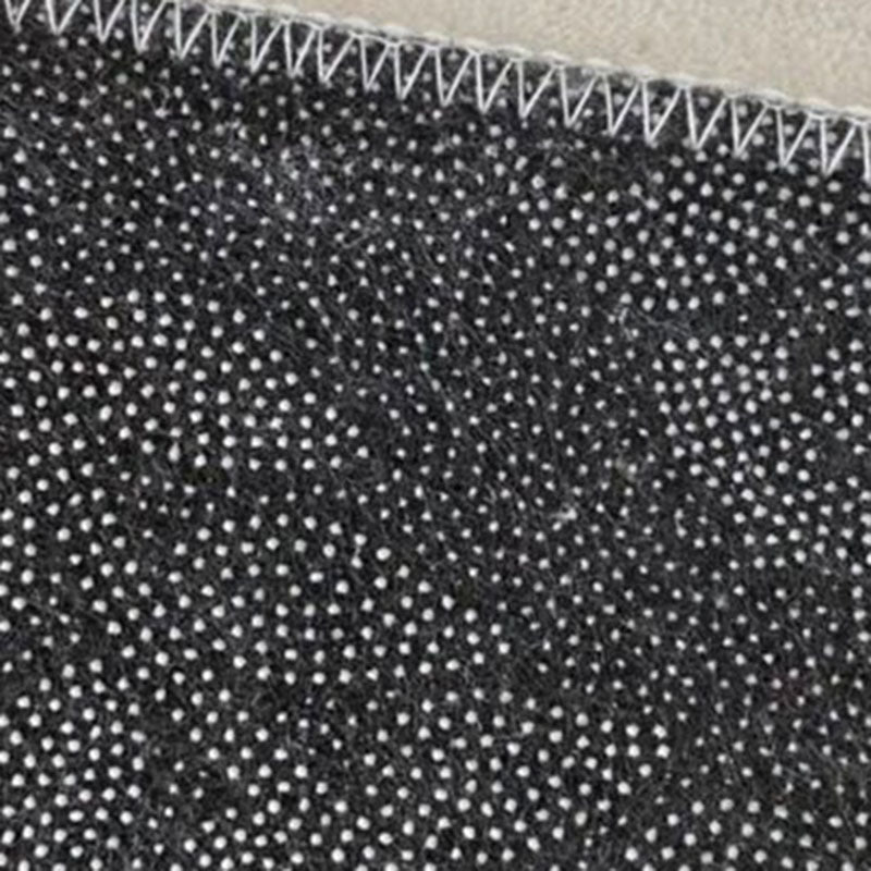 Contemporary Creative Round Faux Cashmere Dotted Plastic Fabric Christmas Non-Slip Rug For Living Room