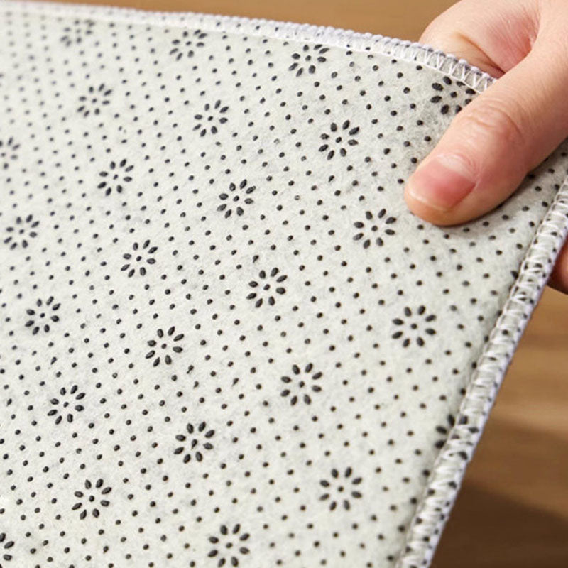 Tapis antidérapant imprimé en tissu plastique à pois, imitation cachemire, ovale irrégulier, créatif et contemporain, pour salon 
