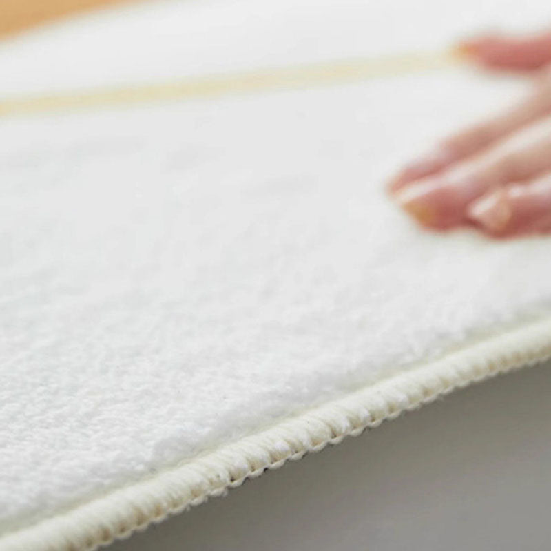 Tapis antidérapant imprimé en tissu plastique à pois, imitation cachemire, ovale irrégulier, créatif et contemporain, pour salon 