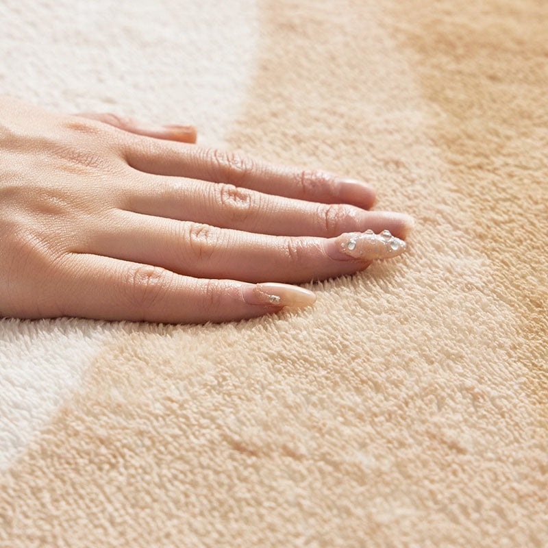 Tapis antidérapant imprimé en tissu plastique à pois, imitation cachemire, ovale irrégulier, créatif et contemporain, pour salon 