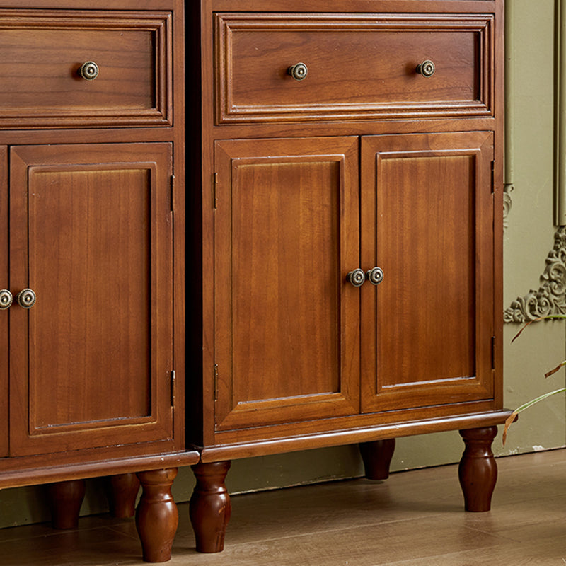 Modern Minimalist Solid Wood Rectangular Storage Cabinet 3/4-Drawer For Living Room